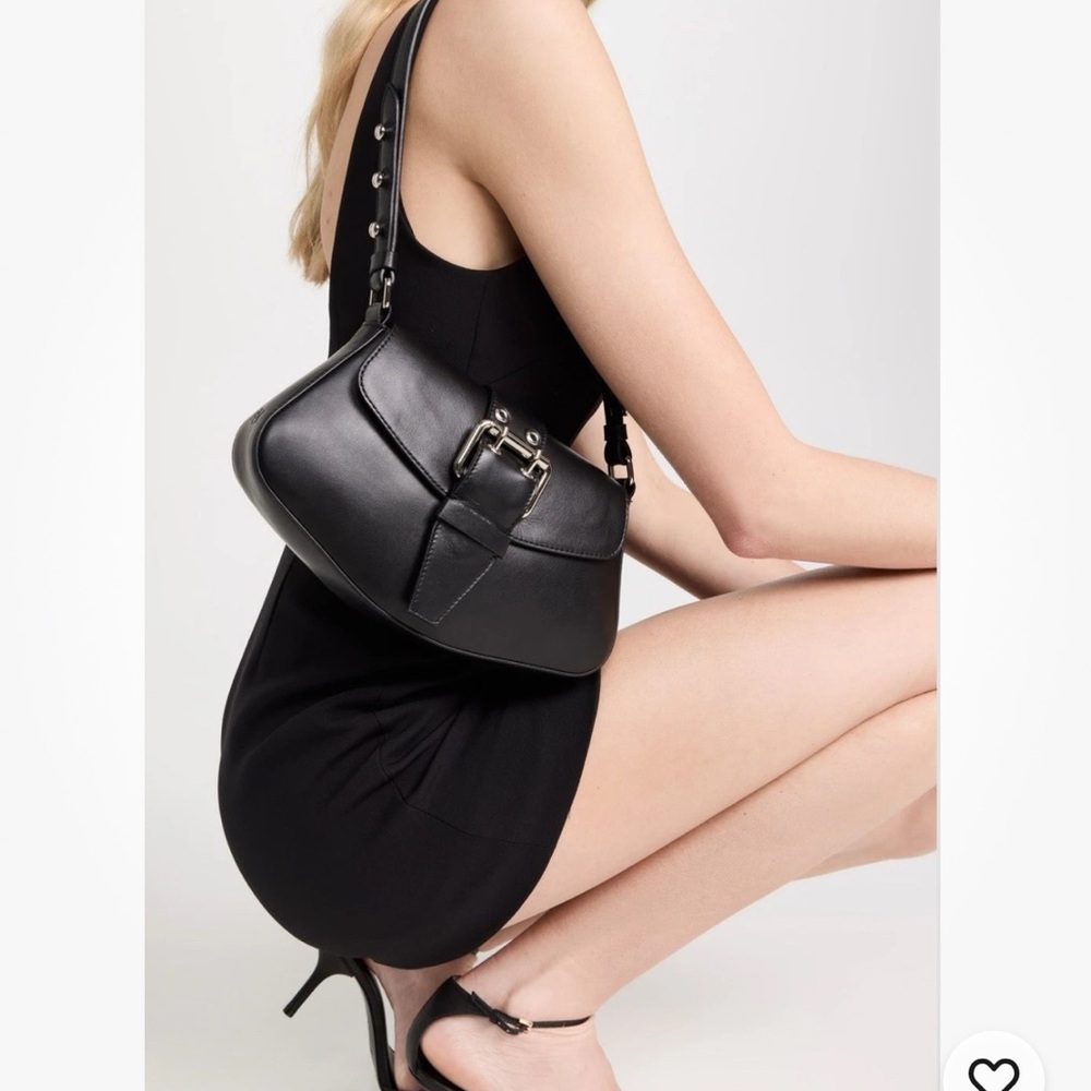 Reformation Black Shoulder Bag Sleek Modern Design